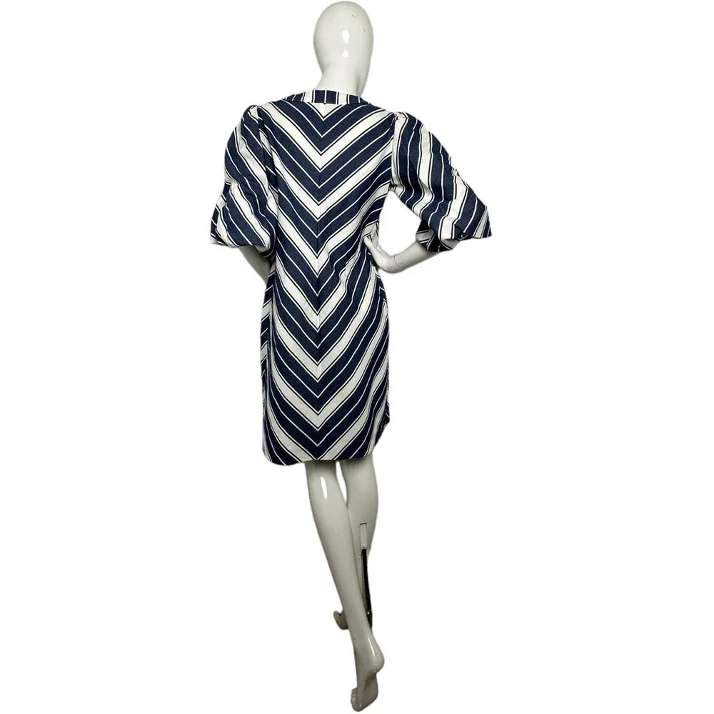 Kate Spade Stripe Double Cloth Mainline Dress XL Sailboat